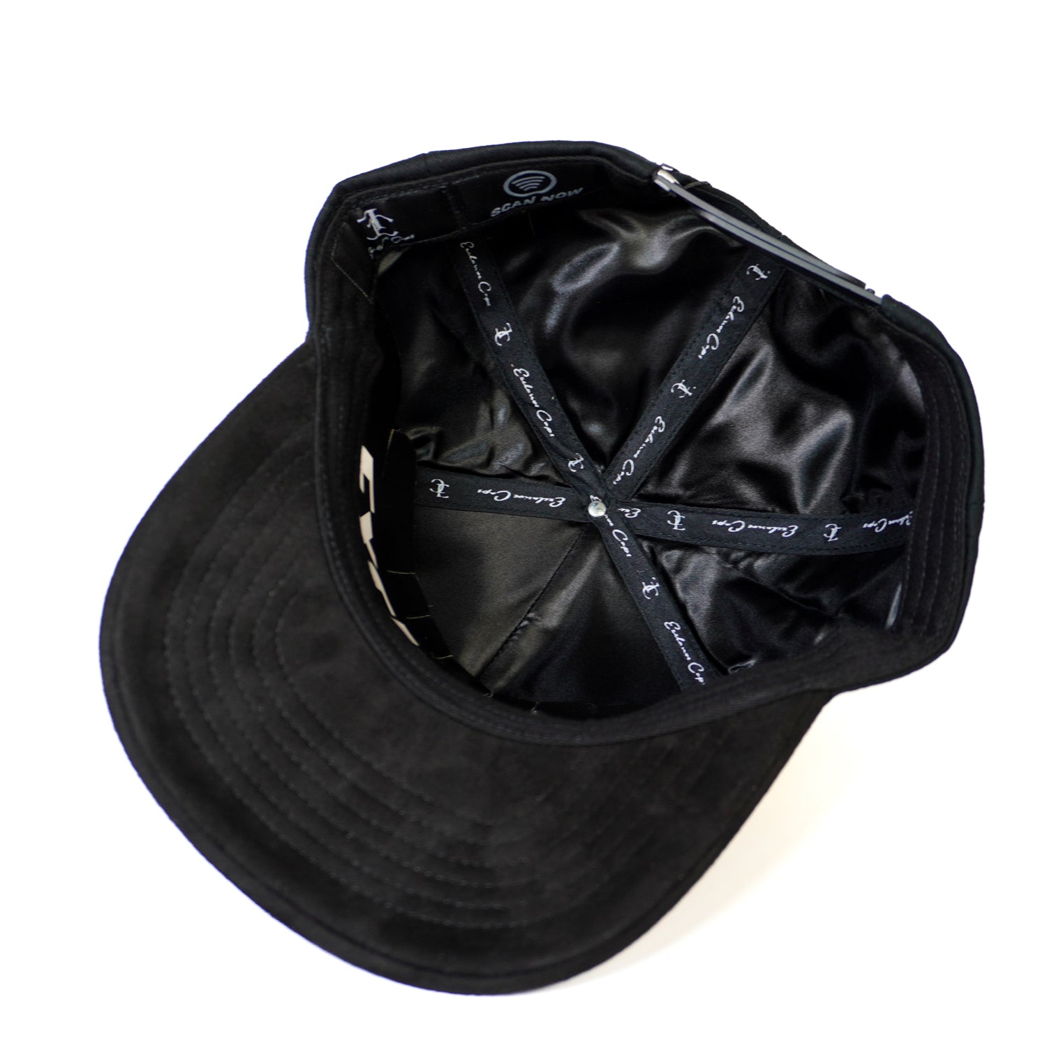Chavo SnapBack Hat-Black Suede Visor