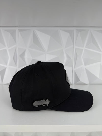 Poker Placa SnapBack Gorra- Negra