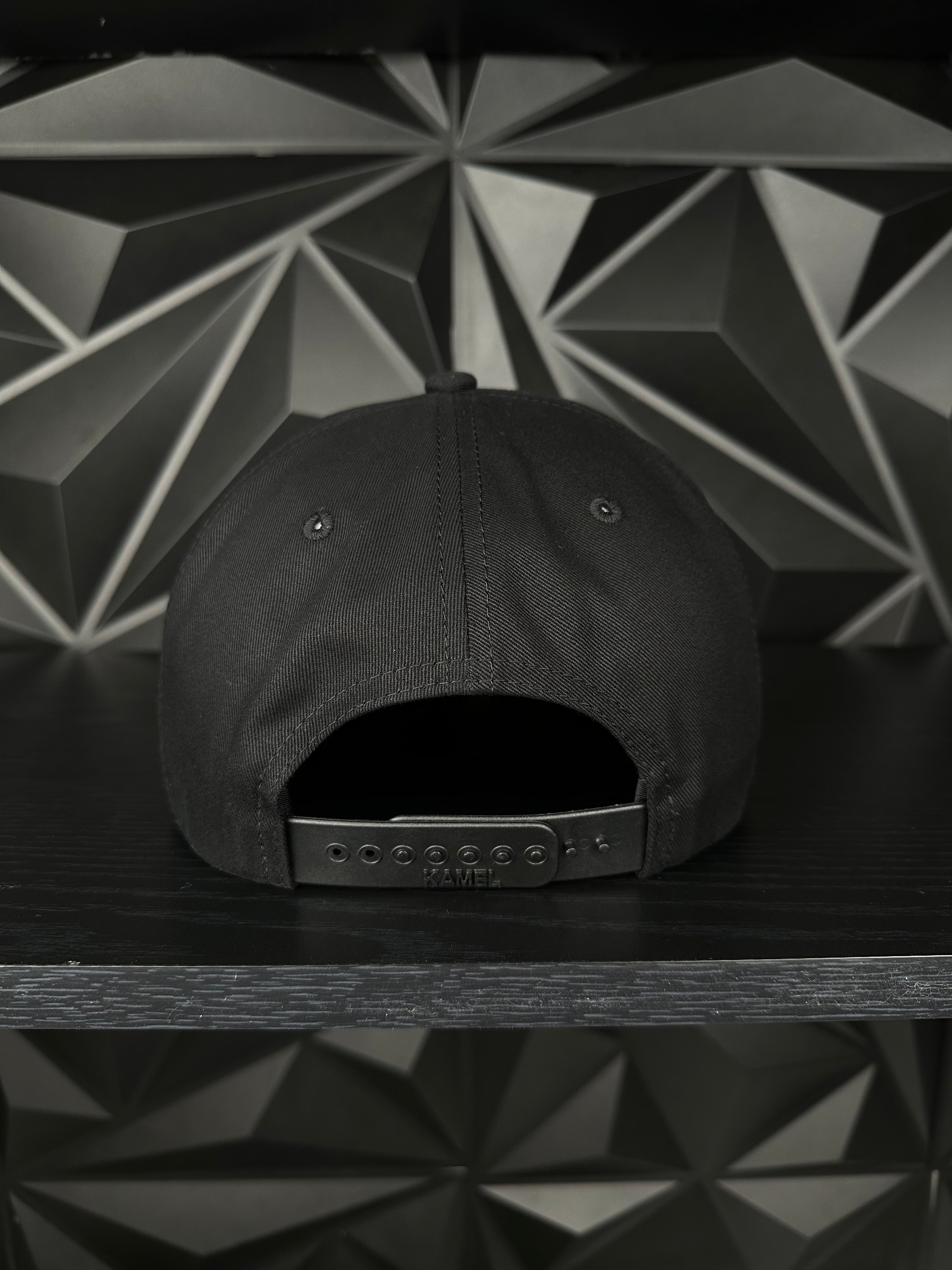 México Calavera SnapBack Gorra-Negra/Roja