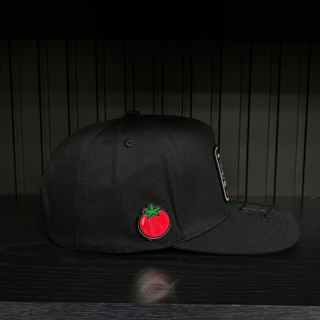 Exclusive Sinaloa Private Flight SnapBack Hat - Black/Red Cotton Cap