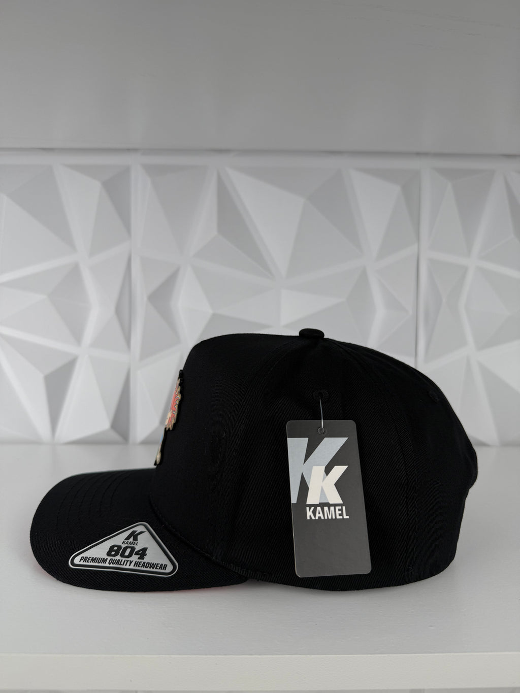Rugrats Placa SnapBack Gorra- Negra/Roja