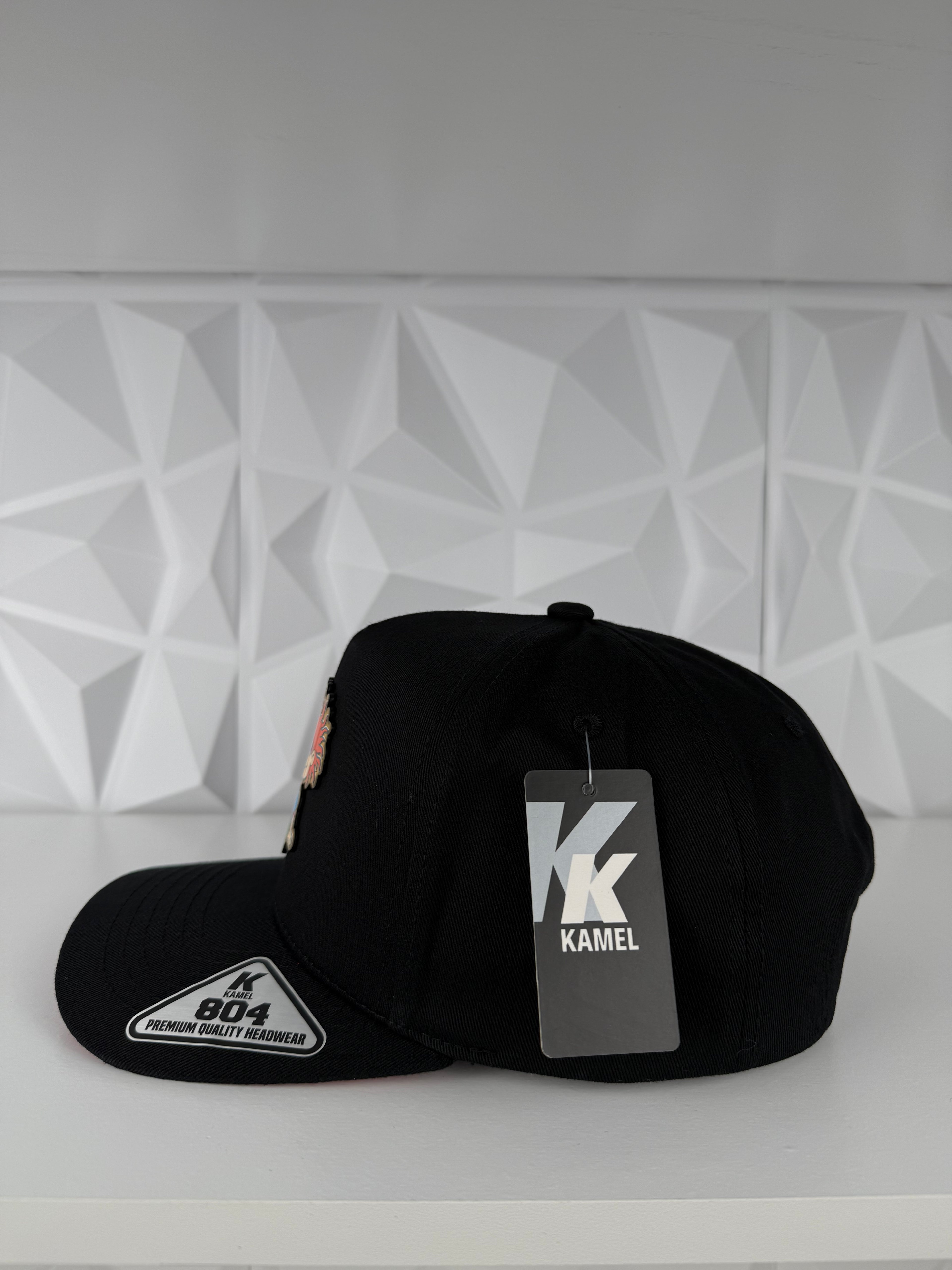 Rugrats Placa SnapBack Gorra- Negra/Roja