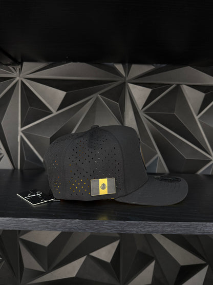 América SnapBack hat-Black/Yellow Hydro Gold Plate