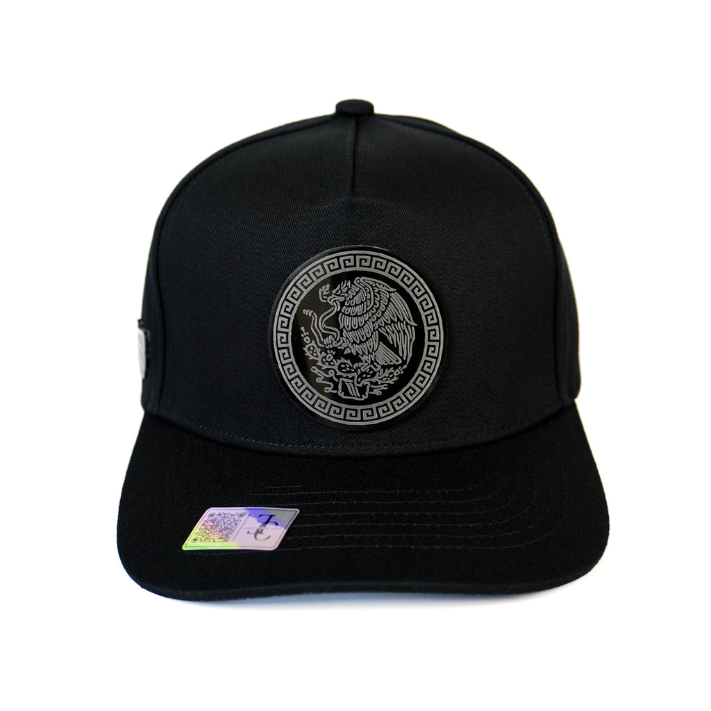 México Plate SnapBack Hat-Black