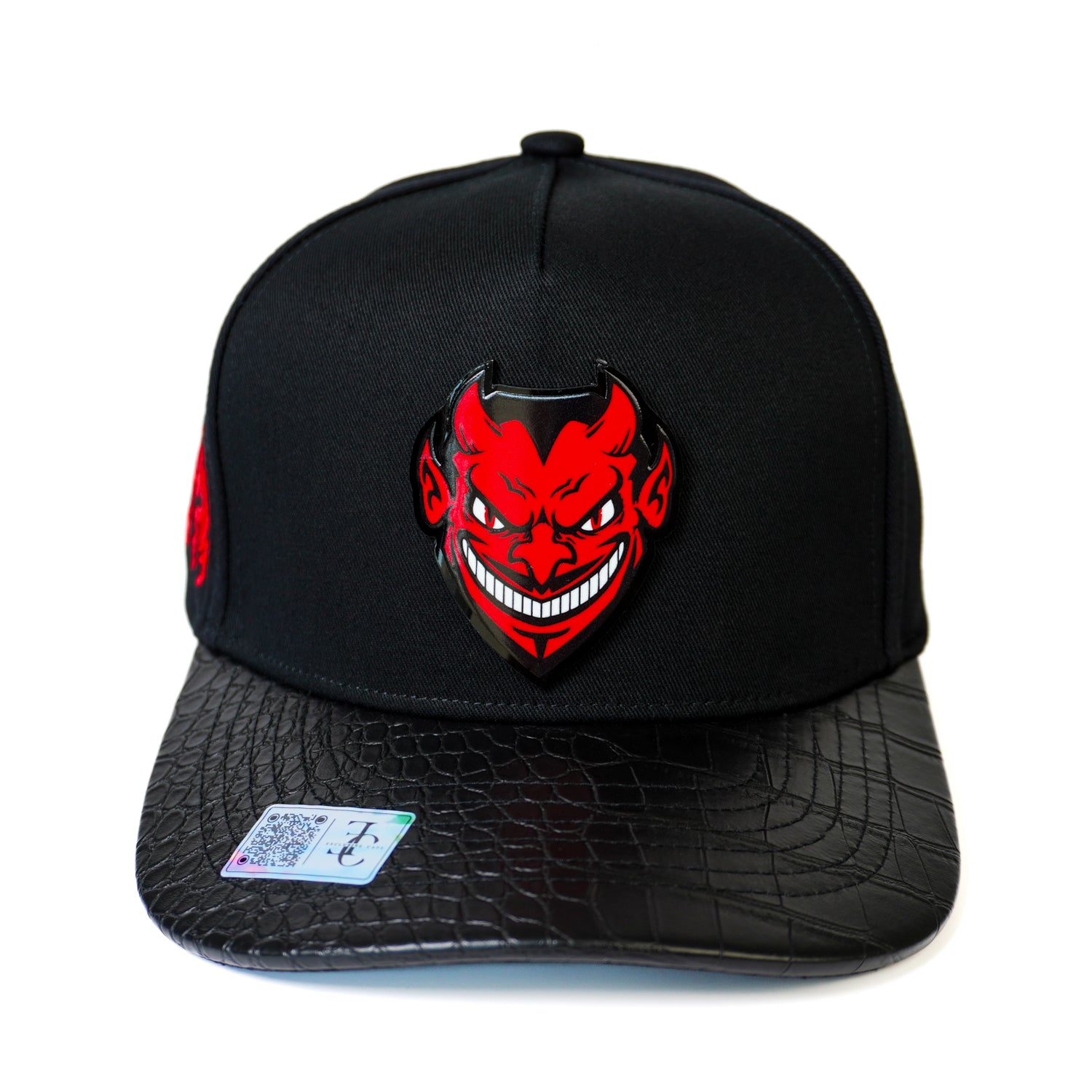 Diablo Rojo SnapBack Hat- Black Visor Snake