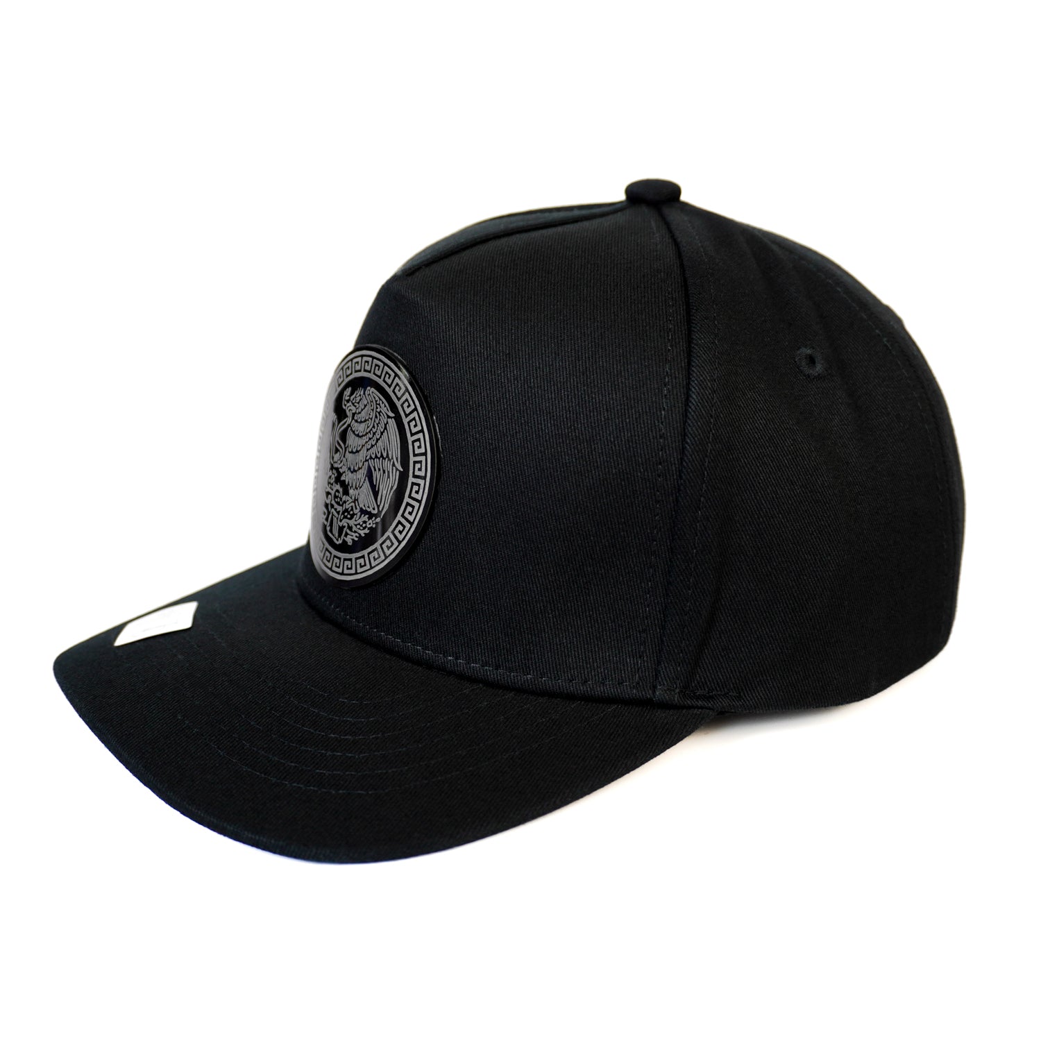 México Plate SnapBack Hat-Black