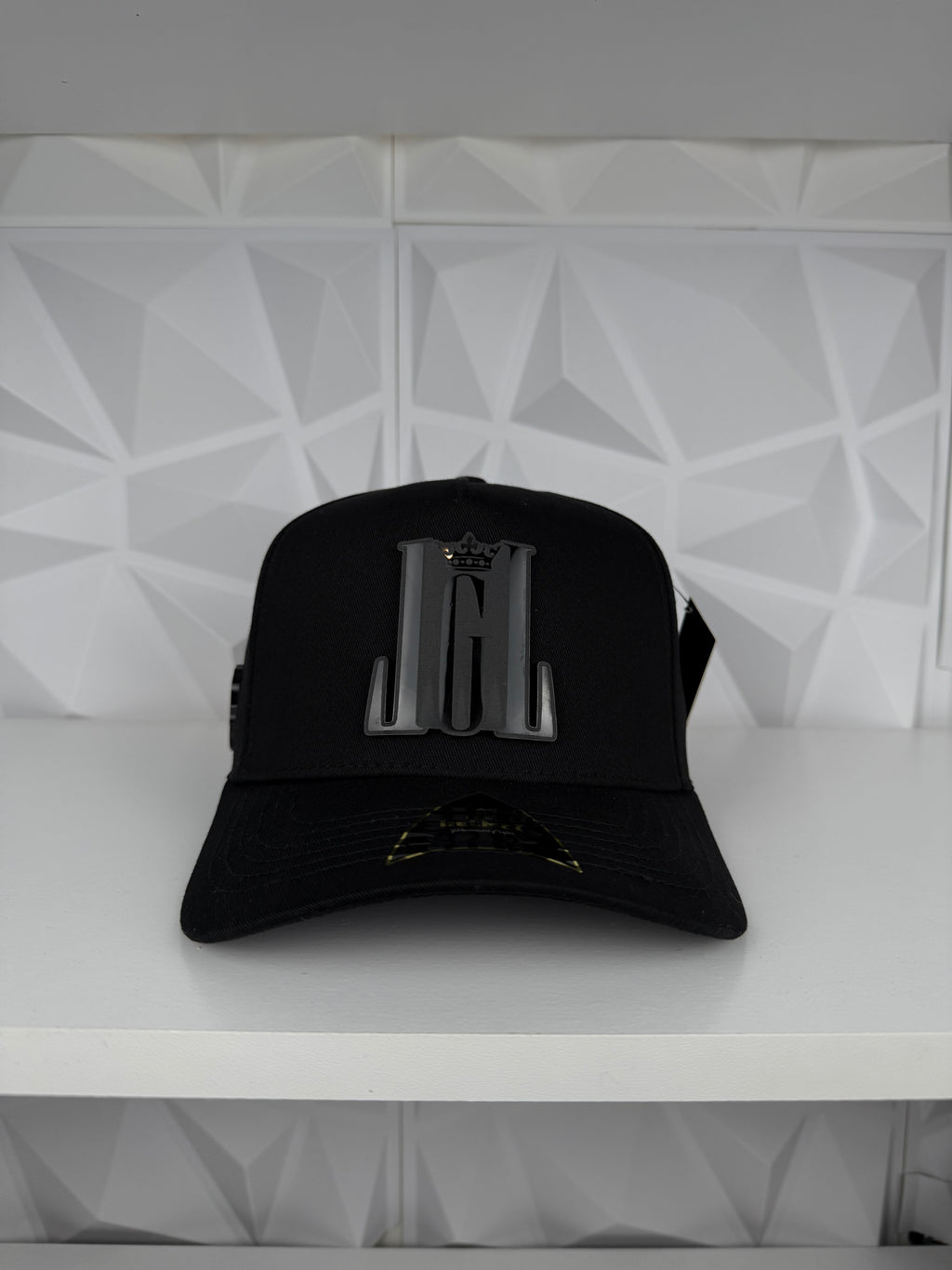 JGL Placa SnapBack Gorra-Negra
