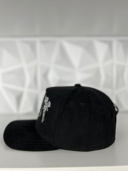 MA ángel SnapBack gorra-negra