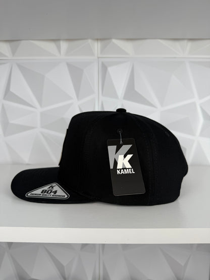 Osito Placa SnapBack Gorra- Negra