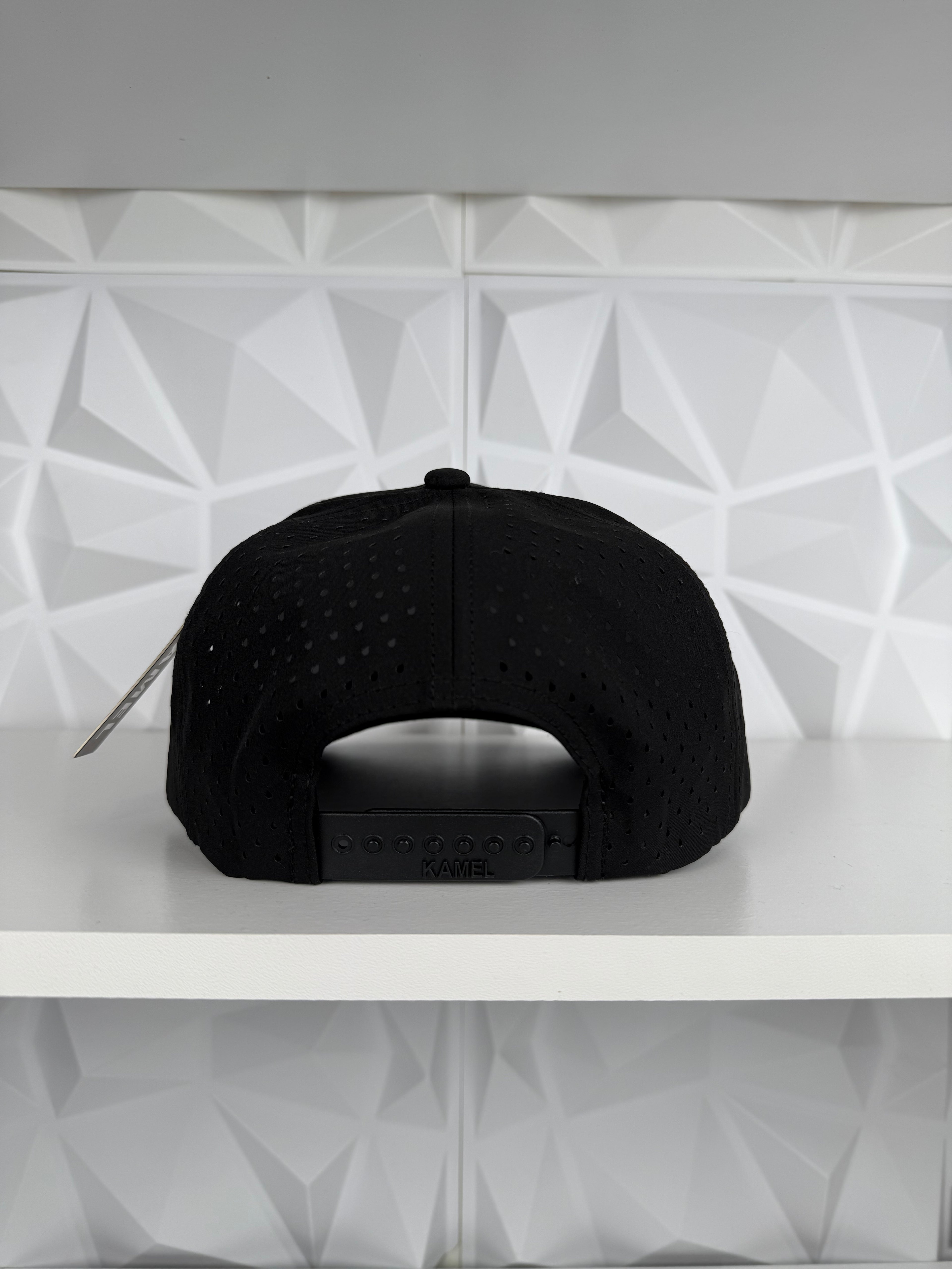 San Judas Placa Negra SnapBack Gorra-Negro Hydro