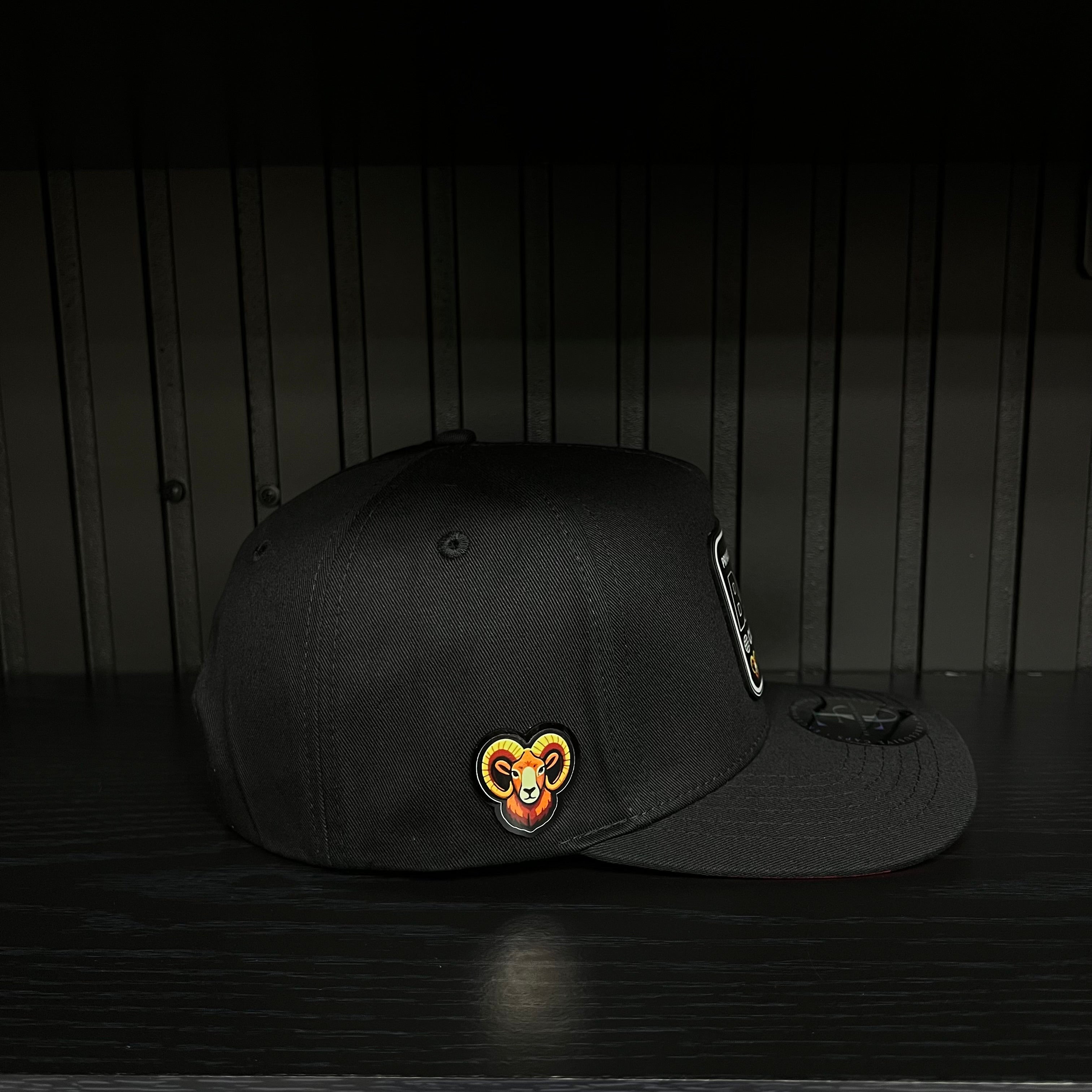 Exclusive Baja California Private Flight SnapBack Hat - Black/Red Cotton Cap