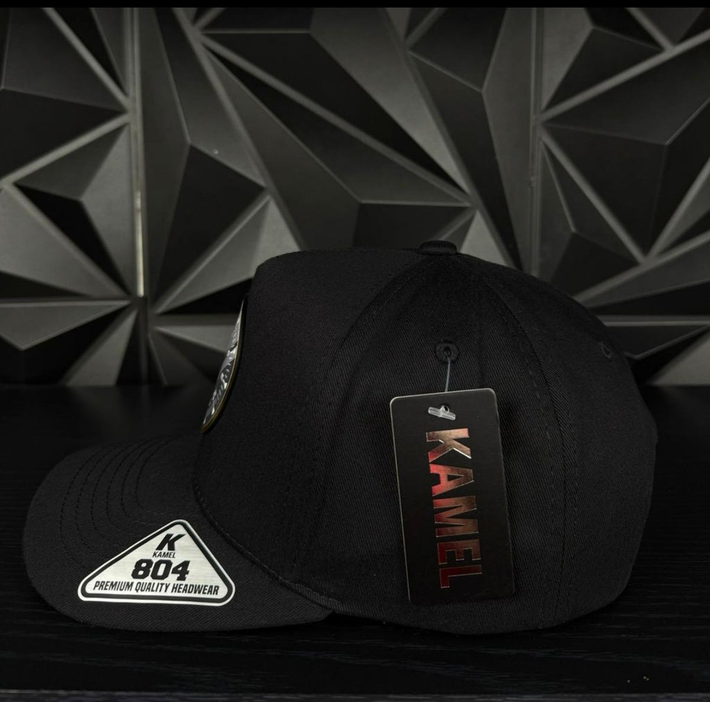 True North pilot SnapBack hat- black