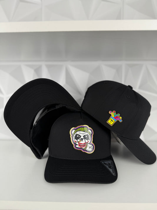 Joker Panda SnapBack Gorra- Negra