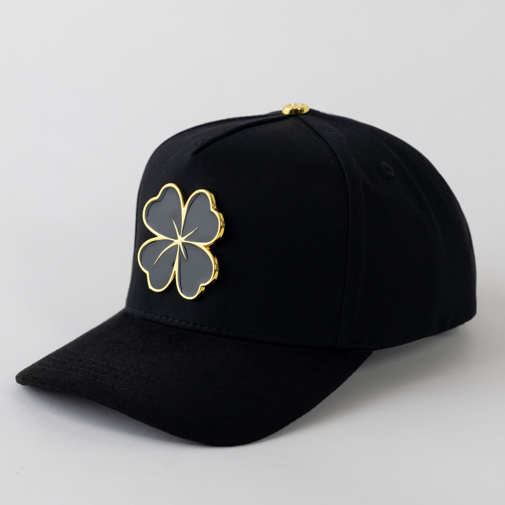 Trebol Metal Plate "No fue Suerte" Snapback Cotton Cap/Suede Visor- Outlaw Hats