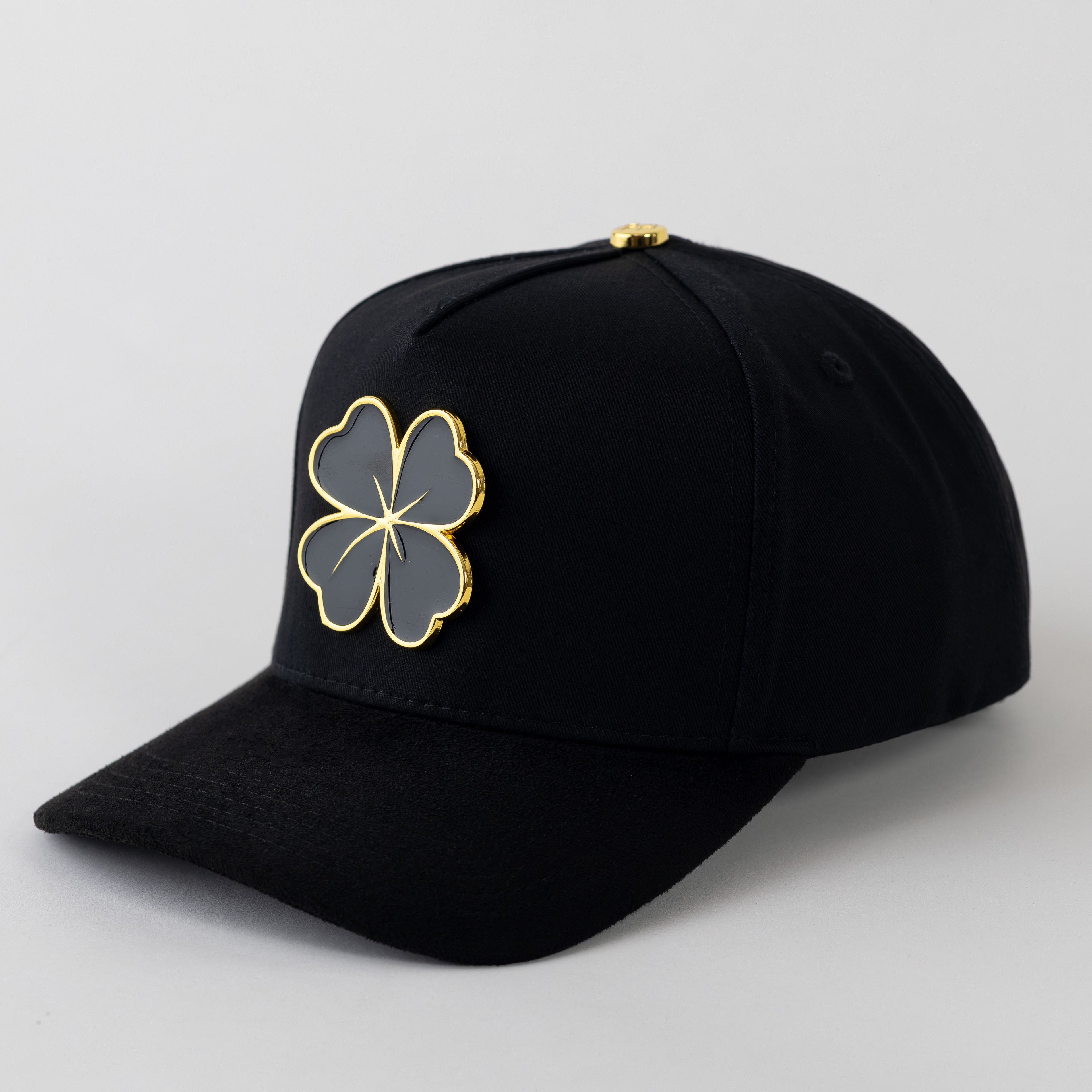 Trebol Metal Plate "No fue Suerte" Snapback Cotton Cap/Suede Visor- Outlaw Hats