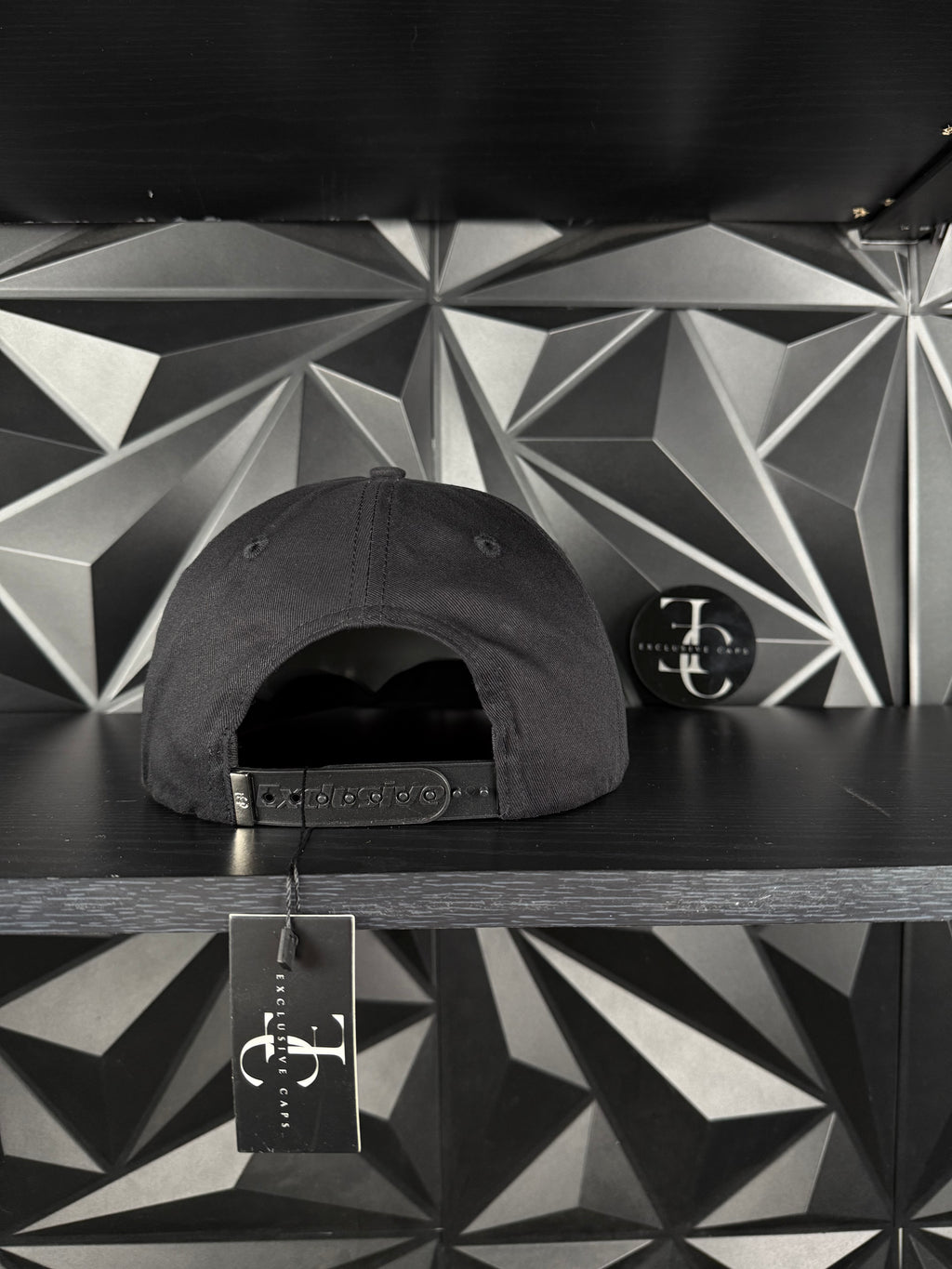 Gallo Black Plate SnapBack Hat-Black/Red Cotton