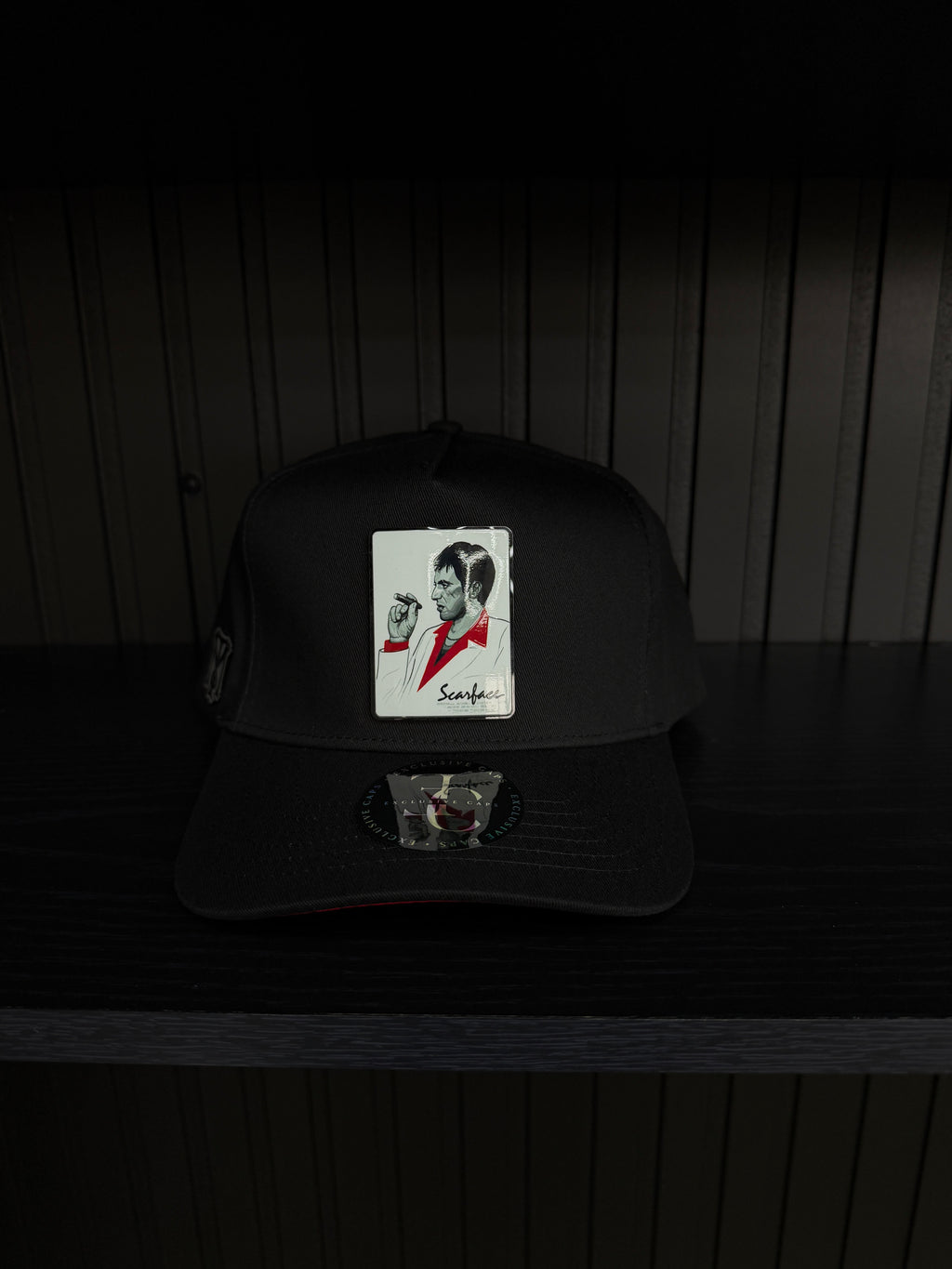 Tony Montana Scarface SnapBack Hat-Black/Red