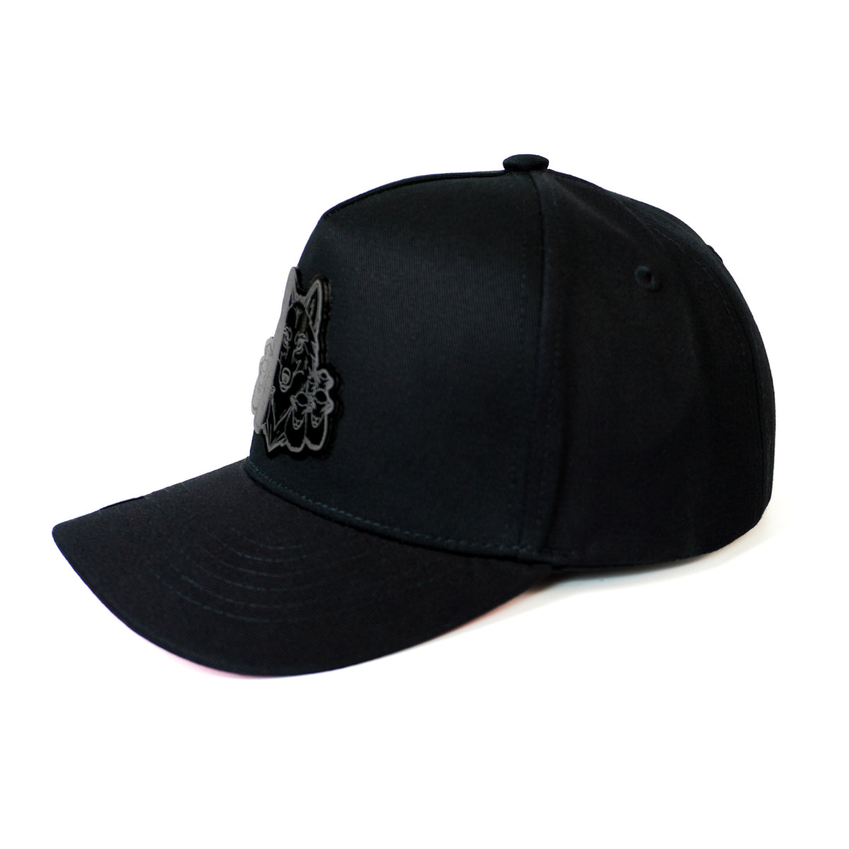 El Malo del Cuento Placa Snapback — Negro/Rojo