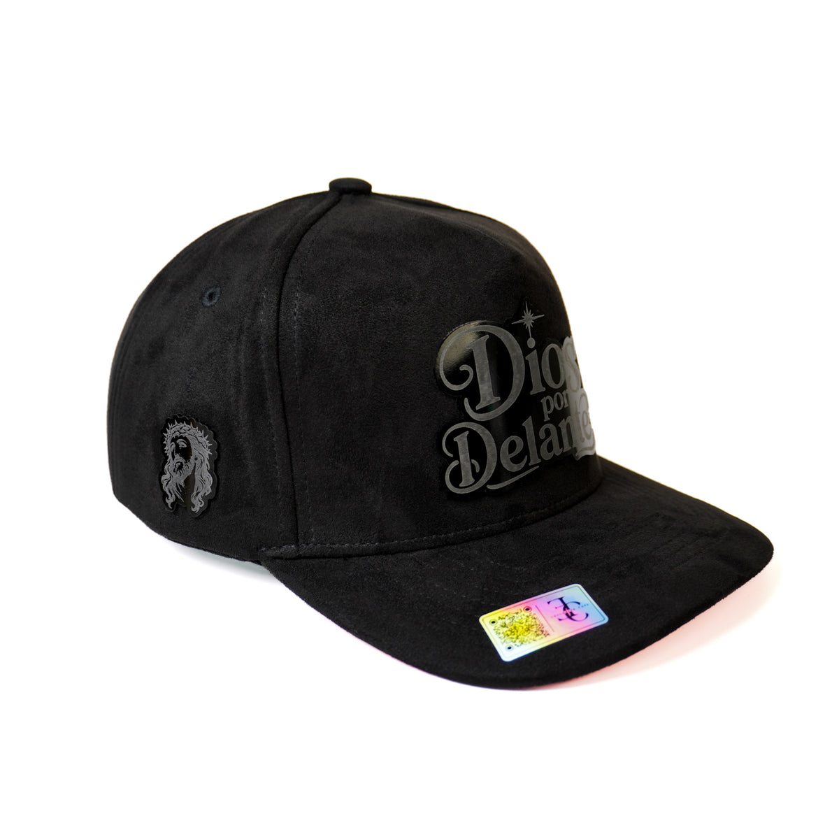 Dios por Delante Placa Snapback Hat