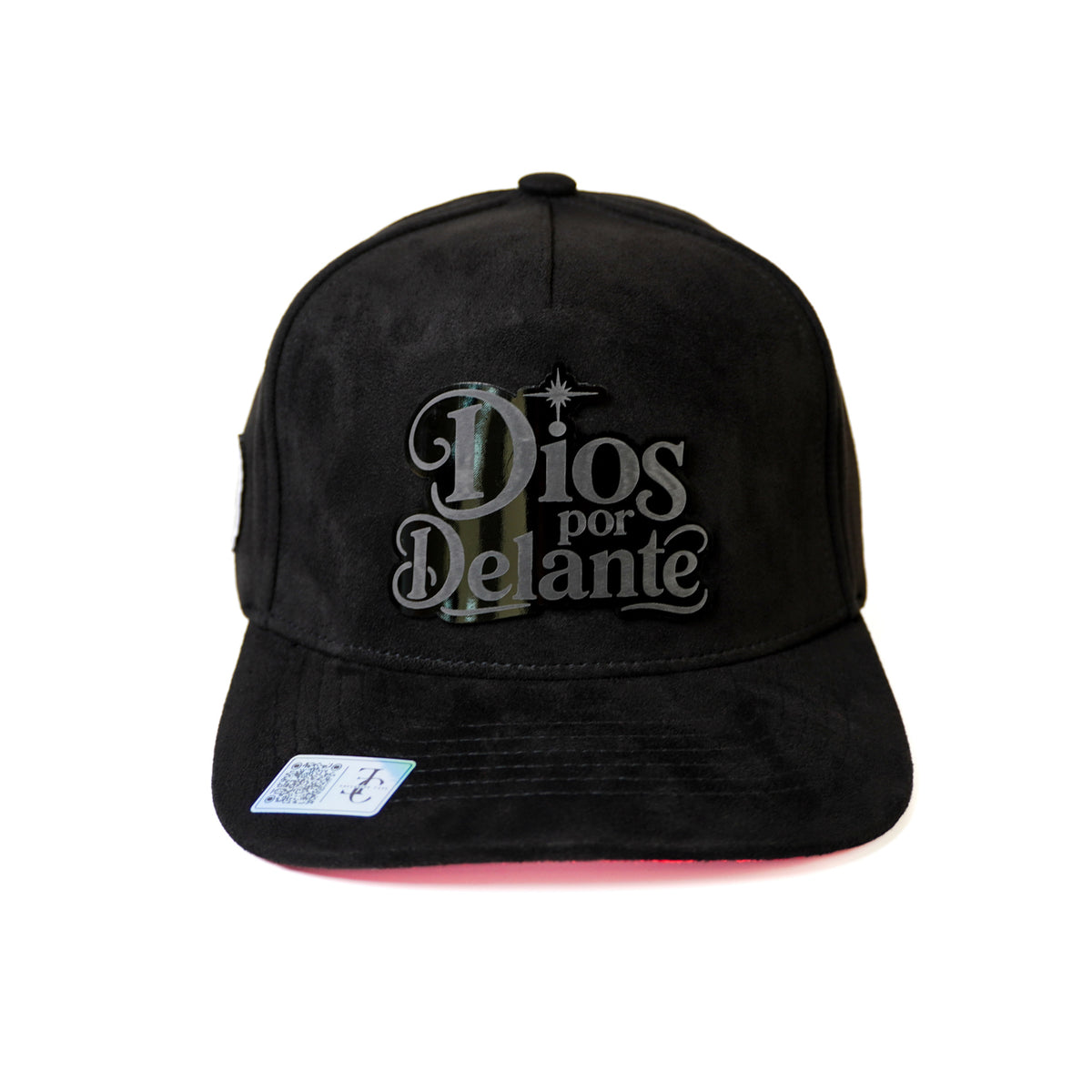 Dios por Delante Placa Snapback Hat