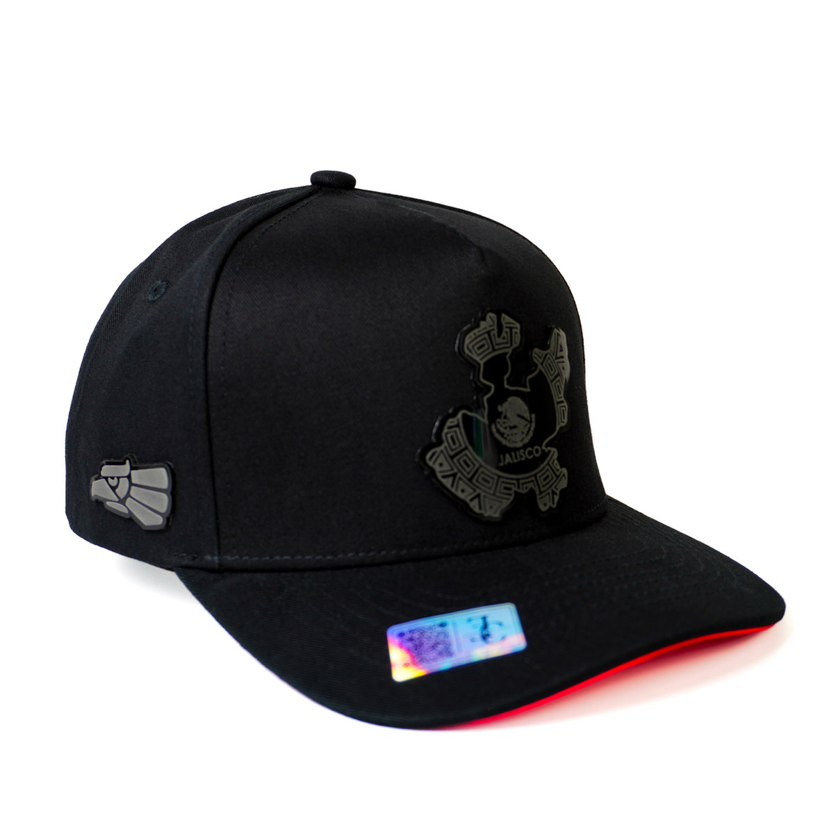 Jalisco Snapback — Negro/Rojo
