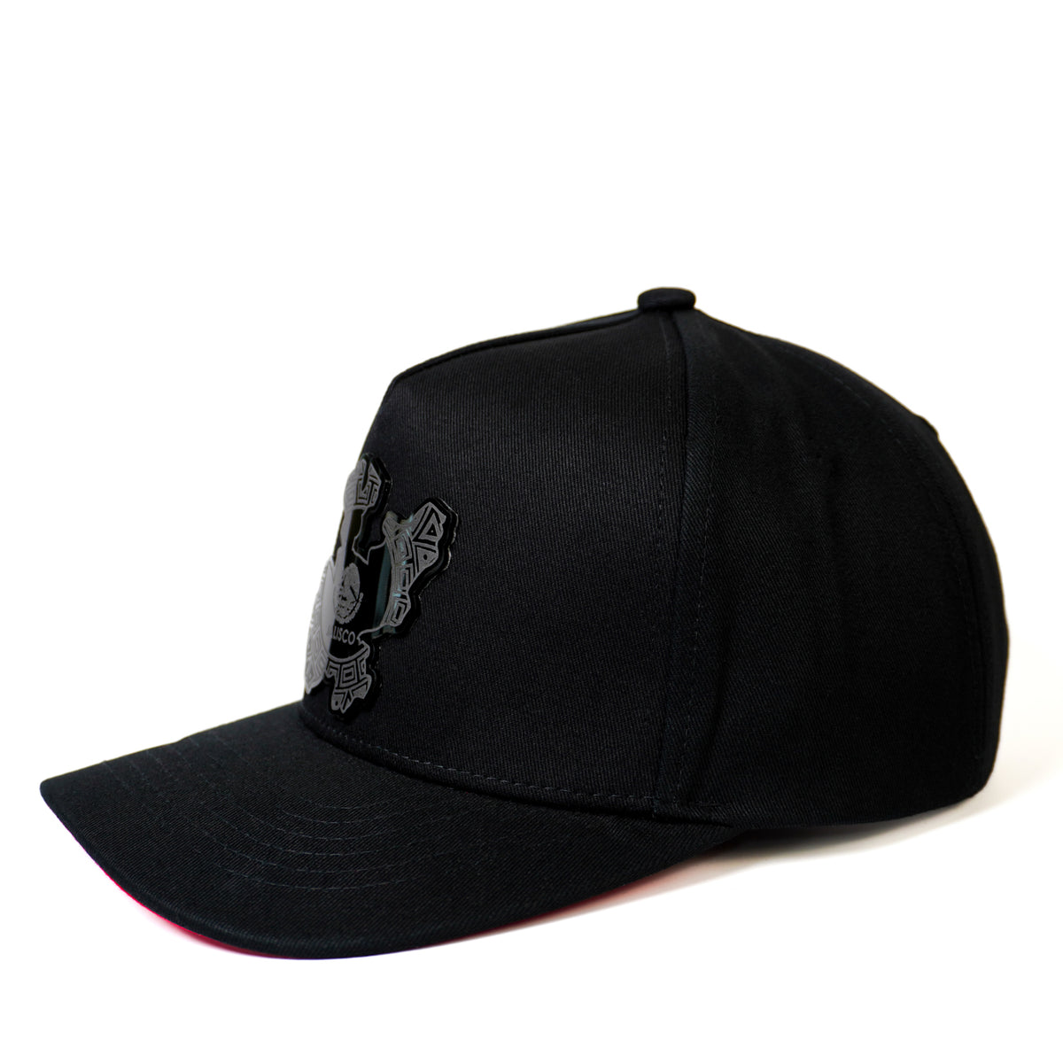 Jalisco Snapback — Negro/Rojo