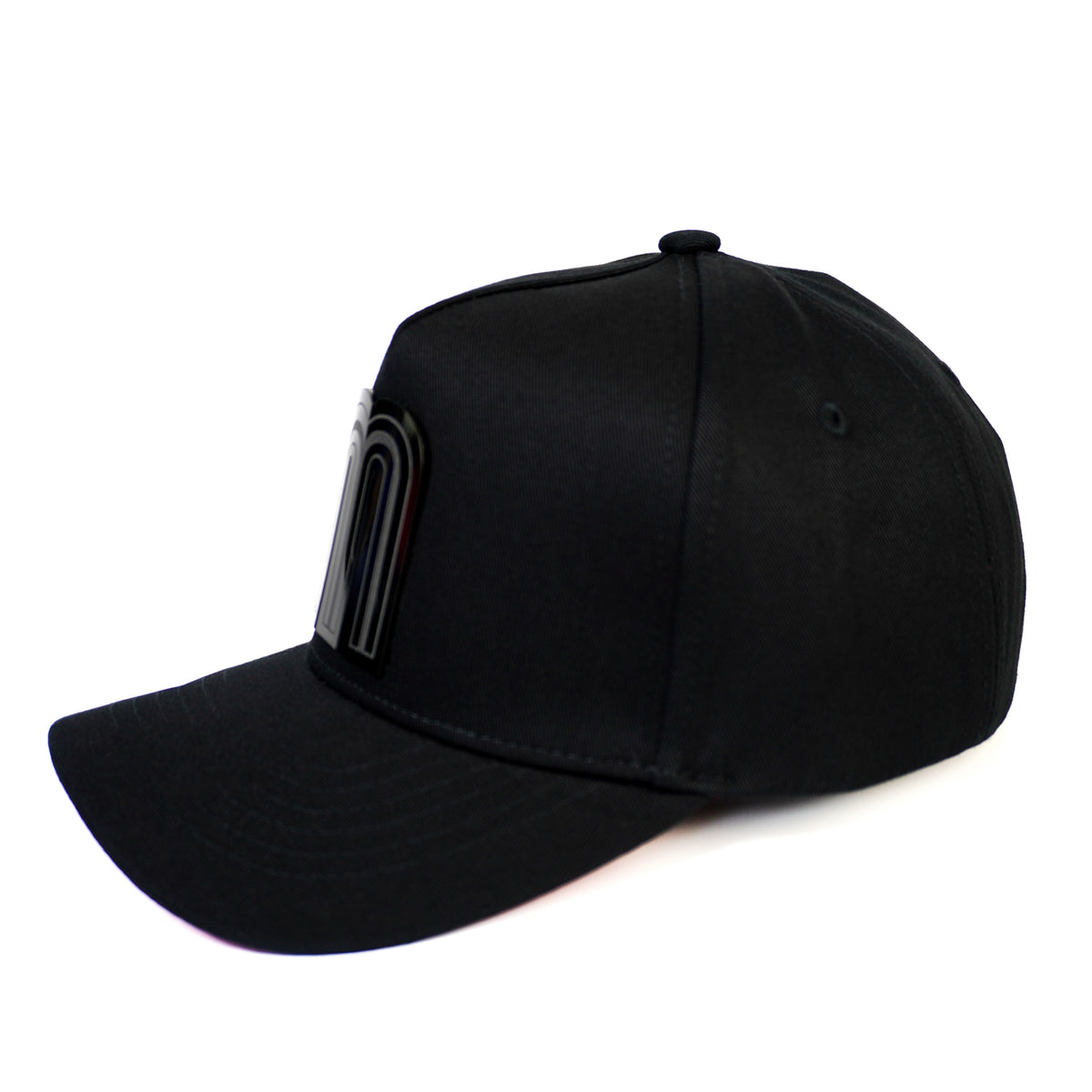 M de México Snapback — Negra/Visera Roja