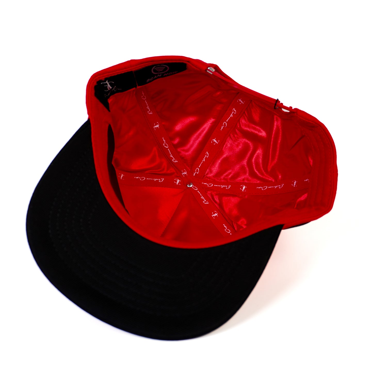 Trébol Placa Snapback — Rojo/Negro
