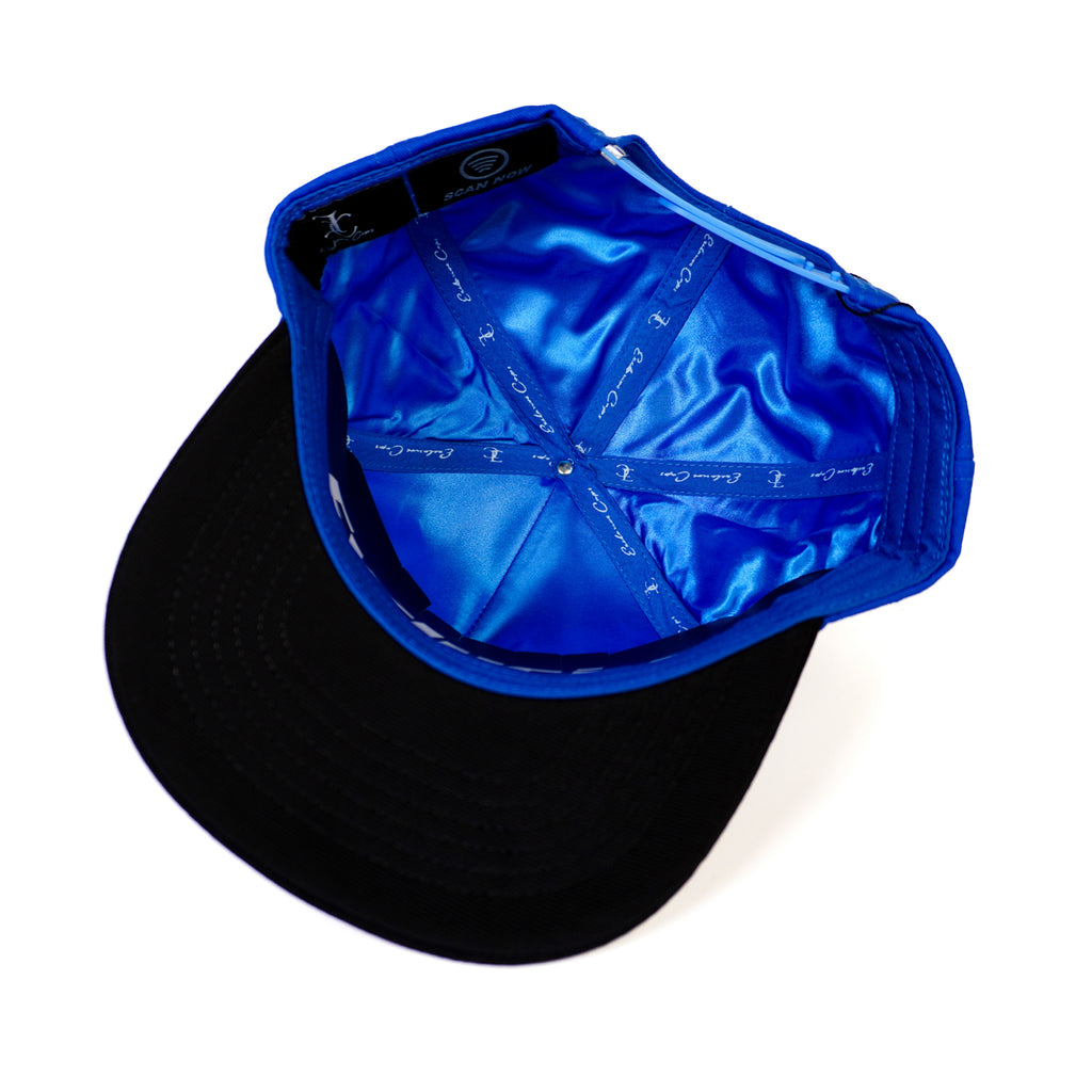 Trebol Azul/Negro Snapback Hat- Algodon