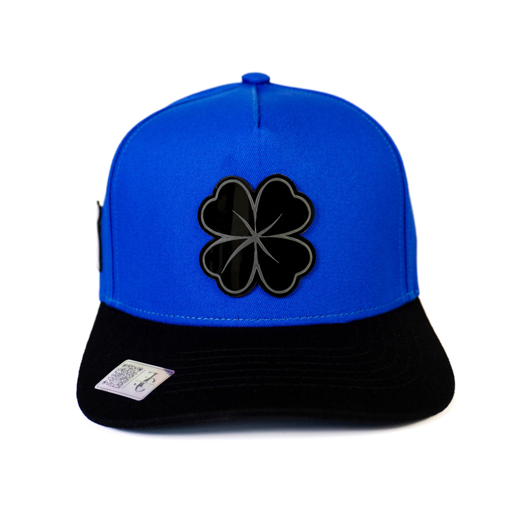 Trebol Azul/Negro Snapback Hat- Algodon