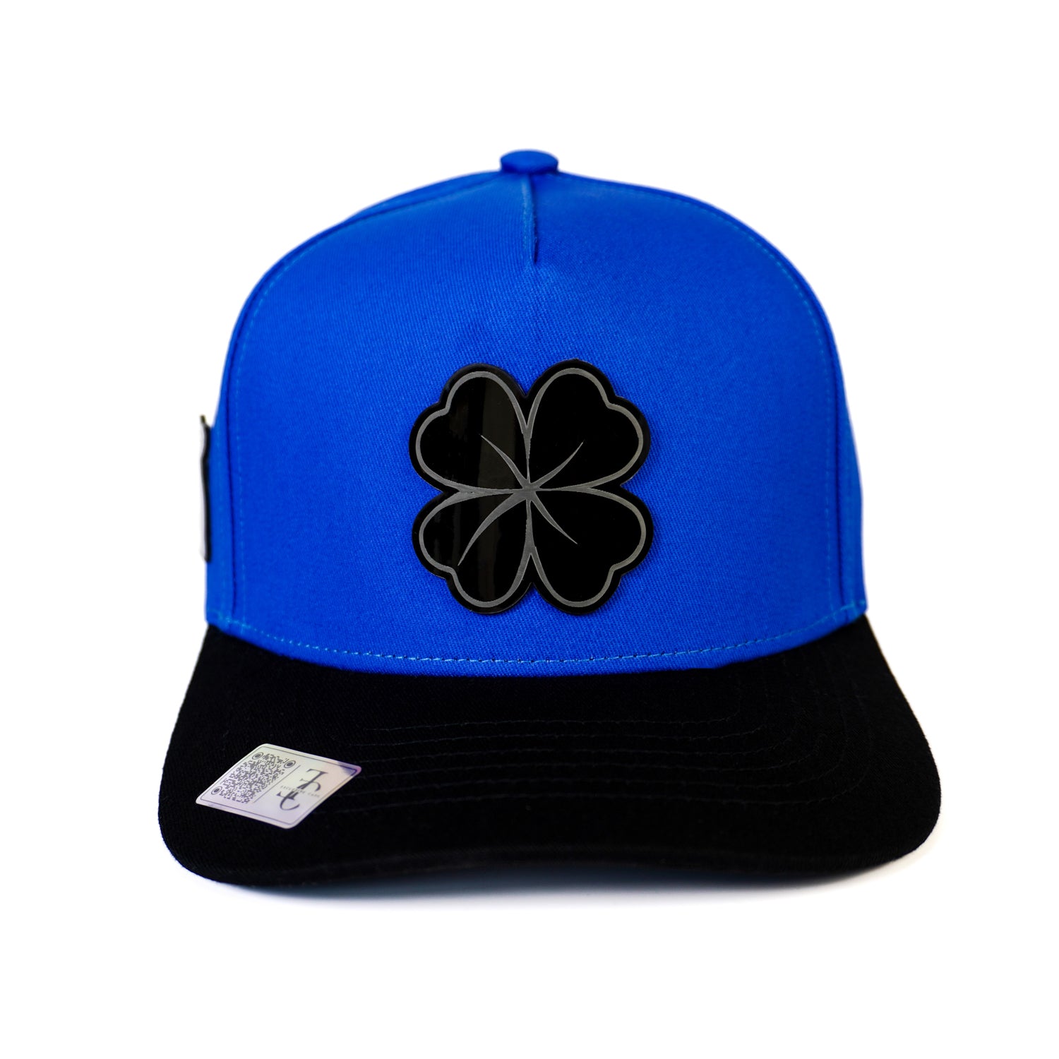 Trebol Azul/Negro Snapback Hat- Algodon