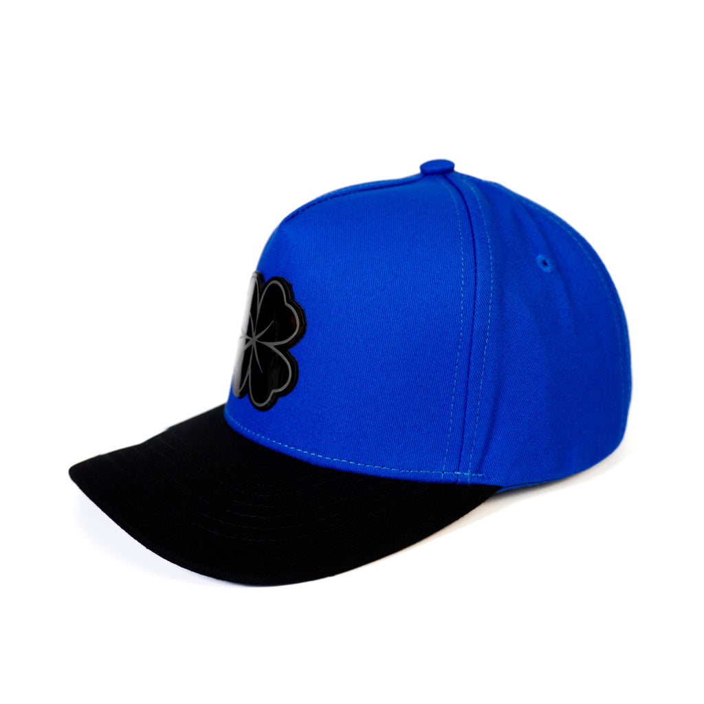 Trebol Azul/Negro Snapback Hat- Algodon