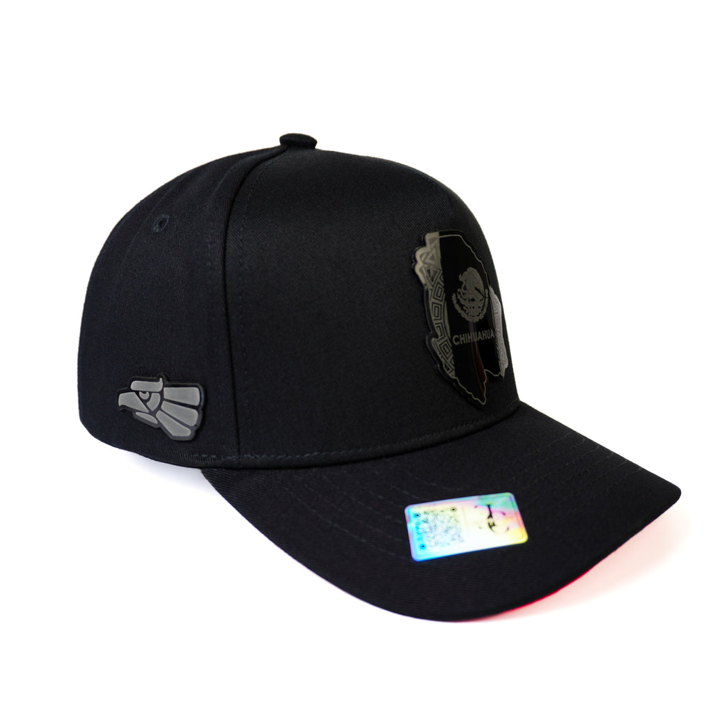 Chihuahua Snapback — Negro/Rojo Visera