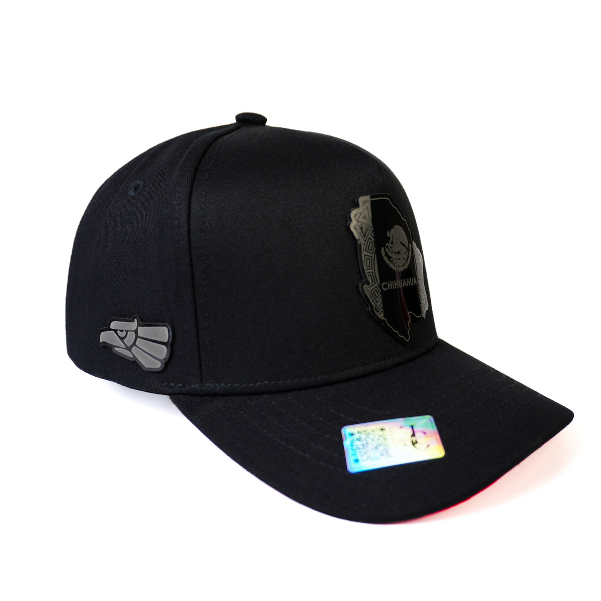 Chihuahua Snapback — Negro/Rojo Visera