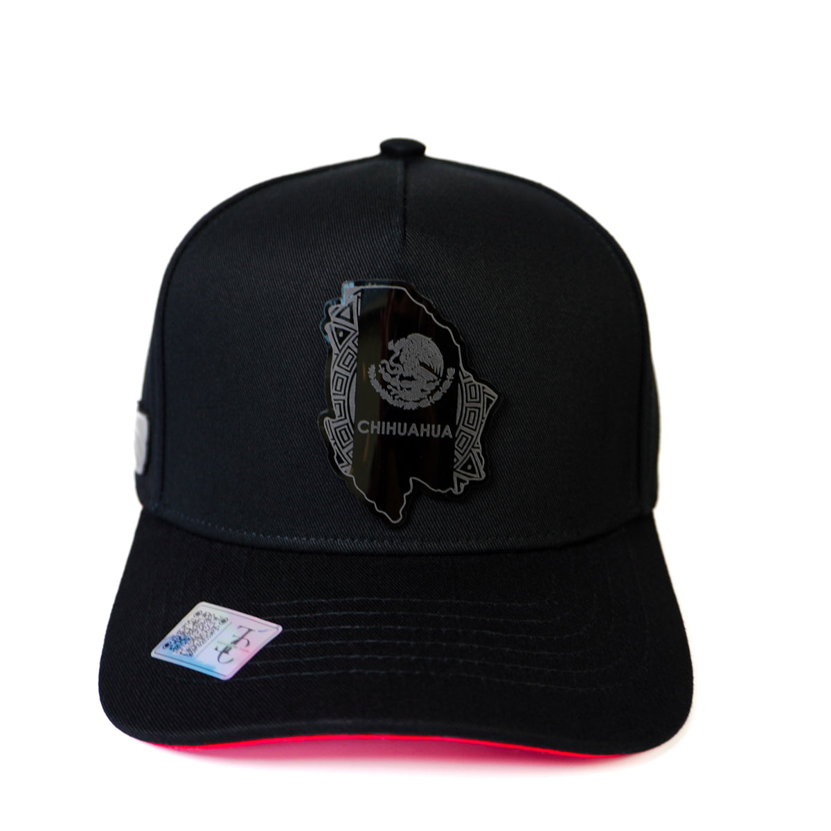 Chihuahua Snapback — Negro/Rojo Visera