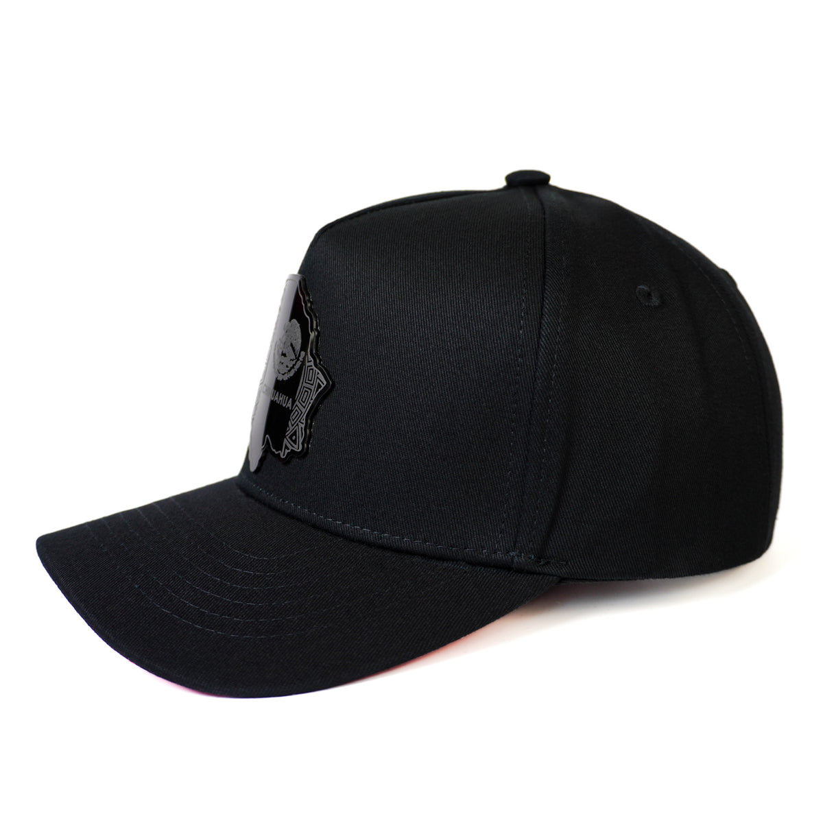 Chihuahua Snapback — Negro/Rojo Visera