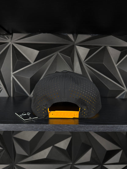 América SnapBack hat-Black/Yellow Hydro Gold Plate