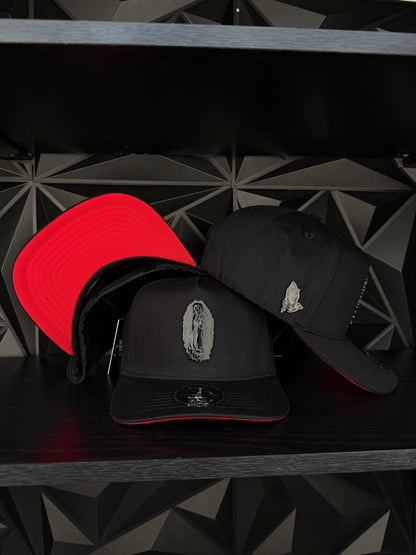 Virgen de Guadalupe SnapBack hat-black/red