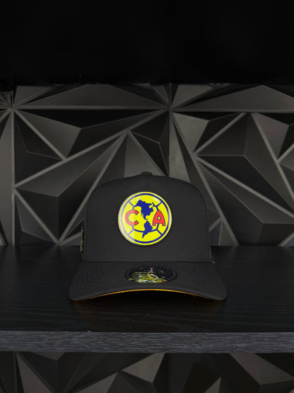 América SnapBack hat-black/yellow Hydro Color Plate