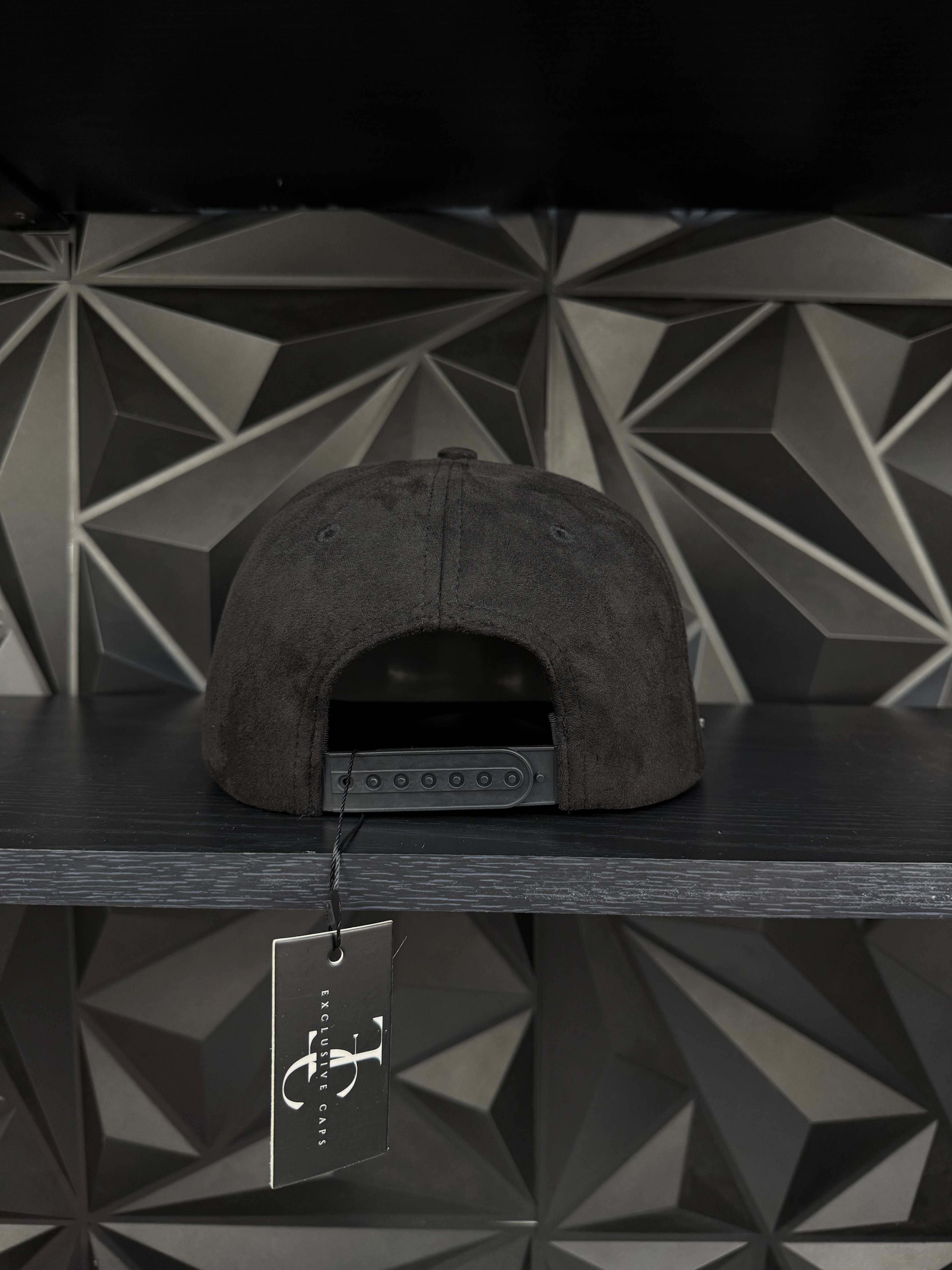 Baja California Sur México SnapBack hat-black/red suede