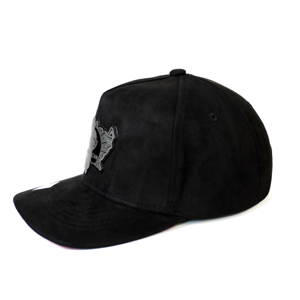 Michoacán México SnapBack Hat-Black/Red Suede