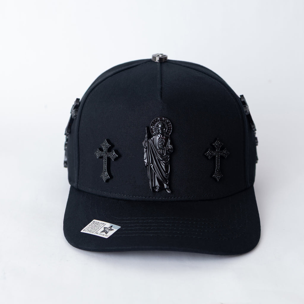 SAN JUDAS - THE SAINT - BLACK CROSS - OUTLAW HATS