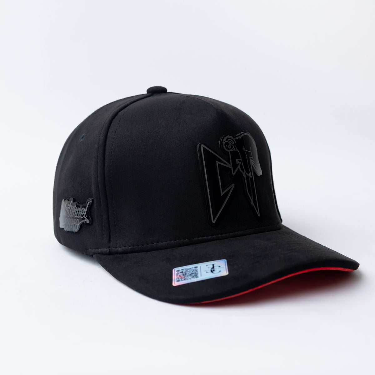 CT Nata Cano Snapback — Negro/Rojo Gamuza