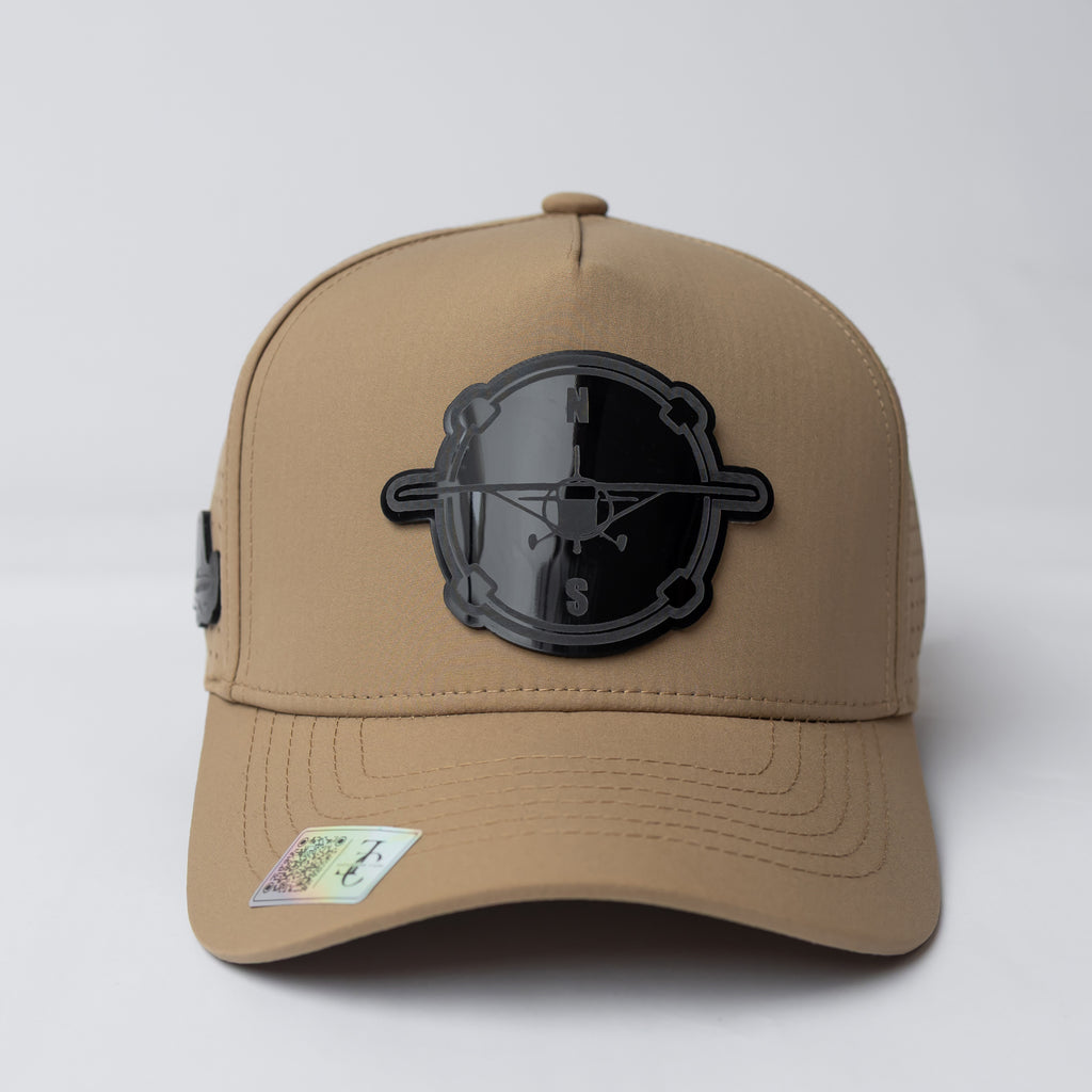 Compass Plane Placa Snapback Hat