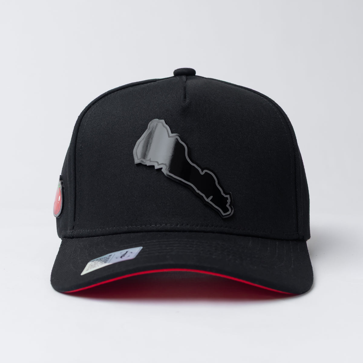 Sinaloa Silueta Snapback — Negro/Rojo