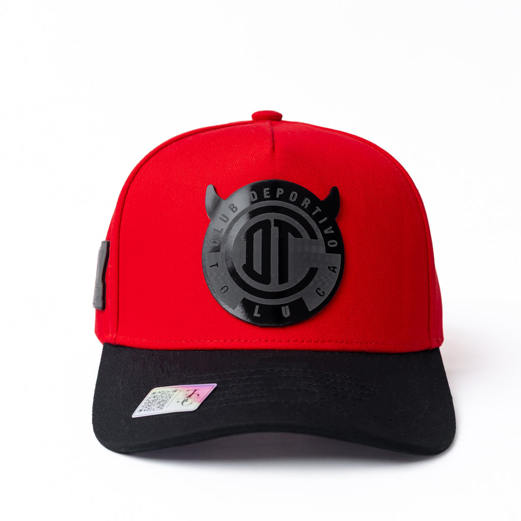 Toluca Snapback — Rojo/Negro