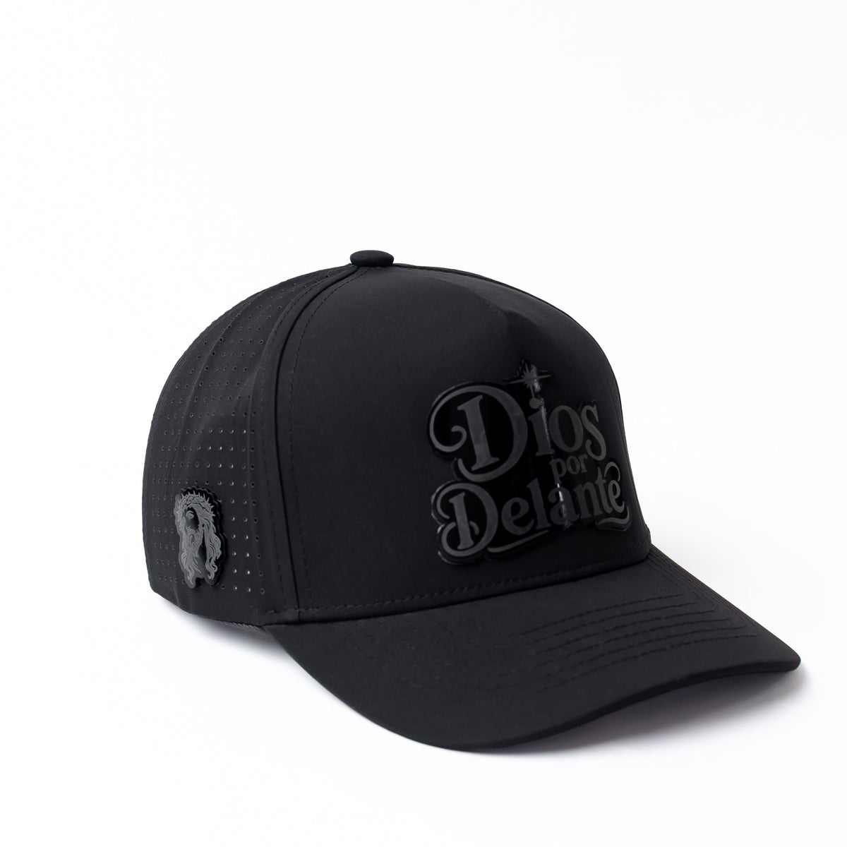 Dios por Delante Placa Snapback Hat