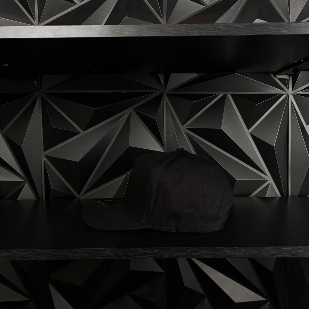 Exclusive Caps La Oveja Negra SnapBack Hat- Black/Red Cotton Cap