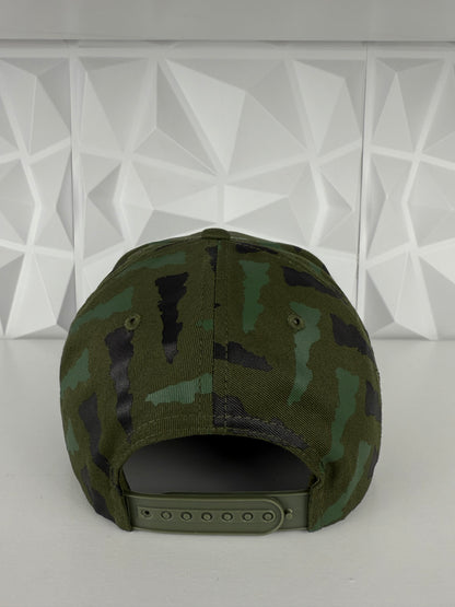 Mitotes Placa SnapBack gorra-verde camuflaje