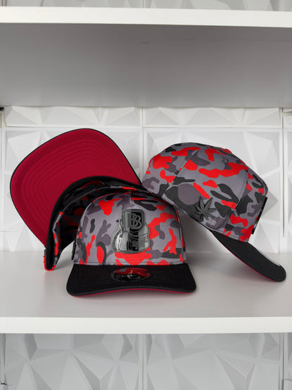 Backpack boyz SnapBack hat-burgundy camo